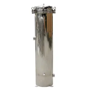 Stainless Steel 304 316 40 Inch Wine Cartridge Pleated Membrane Filter Stainless Steel Multi-Cartridge Filter Housing