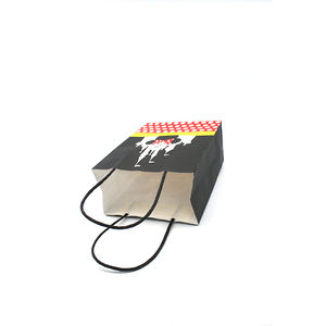 Petit cadeau de noël mignon mickey mouse d'emballage alimentaire de style pop-corn sacs en papier avec poignée - Product Image 5