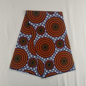 Tissu africain en coton ciré, imprimé style Ankara, simple, à personnaliser, bon marché, - Product Image 2
