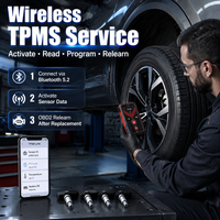 Herramienta de Programación TPMS 315MHz 433MHz Bluetooth 5.2 OBD2, Kit Universal de Sensores de Presión de Neumáticos con 4 Sensores