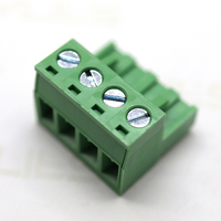 Productos calientes PCB Espaciado verde 5,08mm Enchufe de bloque de terminales Conector de terminal de ángulo recto Conector de bloques de terminales de tornillo PCB