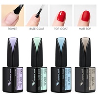 VENALISA 15ml Velvet Matte Topcoat Super shinny pas de nettoyage pas d'essuyage couche de base trempée longue durée imbiber le gel uv