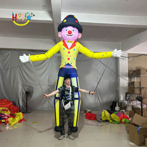 Bán buôn Inflatable chú hề trang phục thổi lên Joker bên Cosplay Trang phục mặc con rối cho xiếc diễu hành hiệu suất - Product Image 4