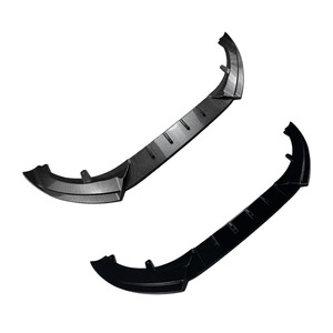 <b>Mini</b> Cooper S Front Lip Splitter Body Kit <b>Piano</b> Black Carbon Fiber Texture F55 F56 F57 2014-2021 ABS Material - Product Image 2