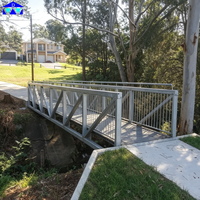 Pont flottant en acier et pont à treillis piétonnier à vendre – Conception pour jardin et espaces piétonniers