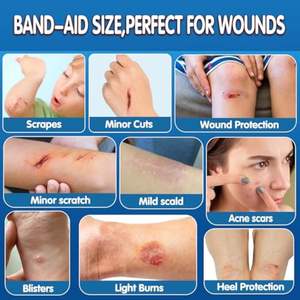 YOJO Apósito Hidrocoloide Flexible, Impermeable, Autoadhesivo, Ultra Absorbente, Esterilizado con EO, Certificado CE, para Heridas, de Tamaño y Forma Personalizables - Product Image 3