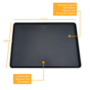 <span class=keywords><strong>Plaque</strong></span> <span class=keywords><strong>de</strong></span> <span class=keywords><strong>cuisson</strong></span> en acier aluminisé antiadhésive 450x650mm, <span class=keywords><strong>plaque</strong></span> à pâtisserie, <span class=keywords><strong>plaque</strong></span> à pain, <span class=keywords><strong>plaque</strong></span> à biscuits - Product Image 2