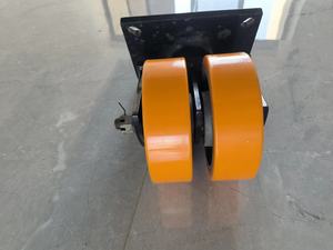 Schwerkraftbelastbare 5-Tonnen-Lenkrolle 10 Zoll Lenkrollenhersteller Rollen mit Doppelrädern - Product Image 3