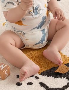 Article Vedette: Ensemble Pyjama Grenouillère Bébé en Coton Tricoté à Motifs Animaux pour Garçon - Product Image 4