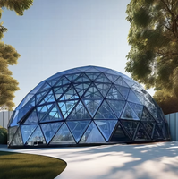 5M 6m 8m 10 Metros Hotel de invierno Casa de cúpula prefabricada Glamping Geodésico Permanente de lujo Carpas de cúpula al aire libre con baño