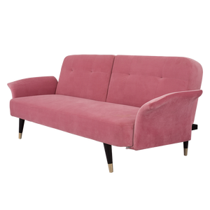 Sofá Cama Plegable de Terciopelo de Diseño Moderno Nisco, Sofá de Tres Plazas con Patas de Madera, Ideal para Apartamentos, Centros Comerciales y Hoteles, Marca Fabricada en Jiangsu - Product Image 3