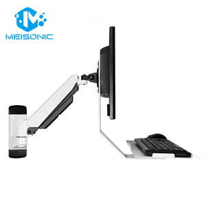 Gm211kb máy tính Công Nghiệp Đứng với khay bàn phím Màn hình <span class=keywords><strong>Wall</strong></span> Mount <span class=keywords><strong>Bracket</strong></span> 90 độ nghiêng góc thiết kế mới màn hình Arms - Product Image 3