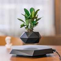 HCNT - Bonsái Levitante Magnético Eléctrico, Diseño Moderno, Material ABS, Certificado CE, 3 Colores a Elegir, Decoración para el Hogar