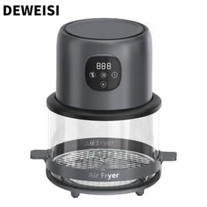DEWEISI 2L <span class=keywords><strong>Airfyer</strong></span> avec fenêtre de visualisation préréglages personnalisés grand four de friteuse à air avec panier antiadhésif et lavable au lave-vaisselle pour la cuisine - Product Image 1