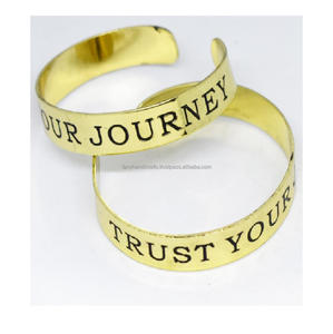 2025 Delaware New Year Family Gifts Brass Brushed Matte Finish Roman Number artisan festival <b>copper</b> <b>bracelet</b> Coating Jewelry - Product Image 1