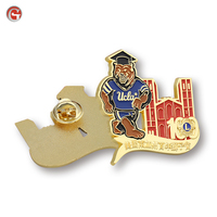 Logo personnalisé épingle personnalisée forme ronde bouton en étain insigne métal doux émail dur épinglettes pour vêtements