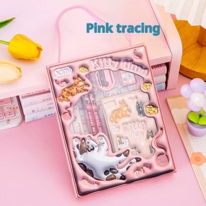 Hotselling a buon mercato cartone animato Kawaii Back to School Cartoon cancelleria 6 pezzi Set regalo di cancelleria scuola per la fornitura di studenti - Product Image 3