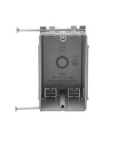 Linsheng homologué ETL 18 Cu.In. Boîte de jonction en plastique pour travaux neufs, une seule gang, boîte de sortie électrique en PVC pour interrupteurs