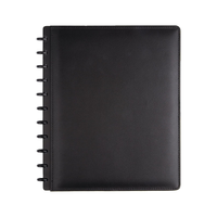 Planificateur à spirales A6 personnalisé avec couverture en cuir PU, journal DIY avec feuilles mobiles, cadeau, couverture de carnet à reliure à disques