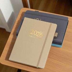 Agenda Semanal 2026, Nuevo Planificador con Correa, Calendario de Cuero Estampado, Tamaño A5, Encuadernación Cosida con Hilo, Diseño Elegante - Product Image 2