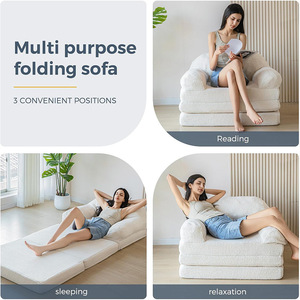 Matelas pliable multifonctionnel en éponge pour étudiants, pour dormir au sol au bureau, avec rembourrage en coton - Product Image 4