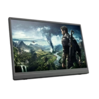Moniteur portable sans fil FHD de 15,6 pouces, prêt pour l'extérieur, avec batterie intégrée longue durée de 4000 mAh