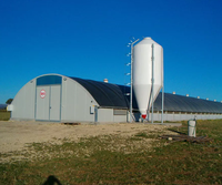 Conception moderne de poulailler/poulailler pour poulets de chair Ferme avicole automatique comprenant des équipements d'élevage de volailles