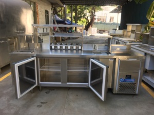Attrezzature commerciali da <span class=keywords><strong>cucina</strong></span> in acciaio inox Design da bancone per il tè del latte fonte di energia elettrica - Product Image 2