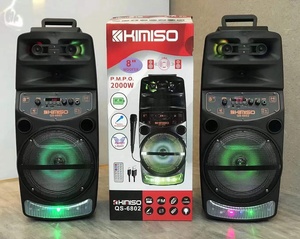 <span class=keywords><strong>Altavoz</strong></span> Portátil con Ruedas QS6802 de 8 Pulgadas, Sistema de Altavoces para DJ con Luz LED, <span class=keywords><strong>Altavoz</strong></span> Bluetooth <span class=keywords><strong>KIMISO</strong></span> - Product Image 3