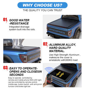 Cubierta retráctil enrollable Zolionwil para caja de camioneta 4x4 con luz de freno para Ford F-150, Ranger, Ram, Navara, Colorado - Product Image 4