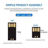 Chip USB OEM de Fábrica, Impermeable, 4GB 8GB 16GB 64GB 128GB, Memoria Flash USB Genuina, Chip de Memoria Flash UDP Nand, Pendrive de 32GB