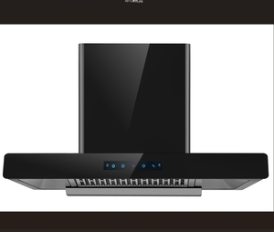 Campana de cocina de chimenea de 700mm, procesamiento de <span class=keywords><strong>esquina</strong></span> redonda pintada, la moda más Popular, gris, eléctrica, de acero inoxidable, montada <span class=keywords><strong>en</strong></span> la pared - Product Image 1