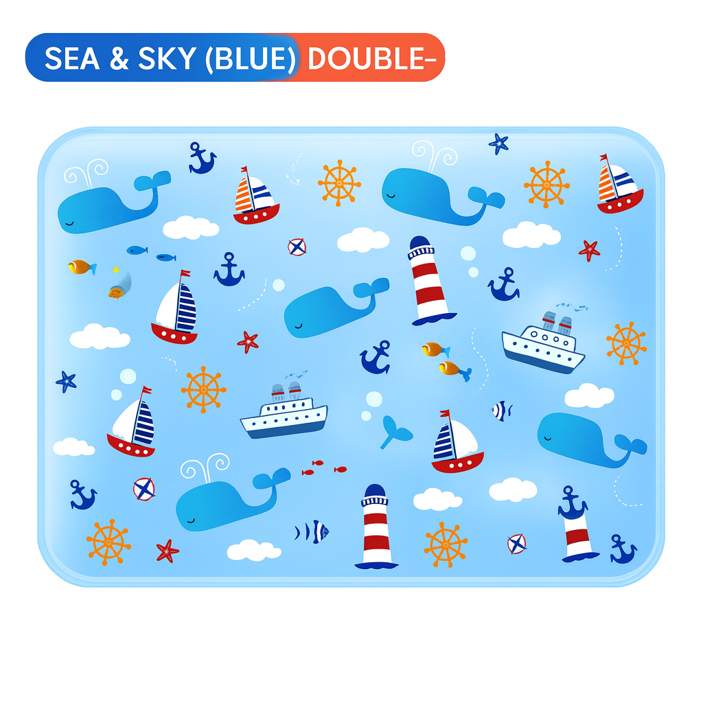 Large océan et vaste ciel bleu