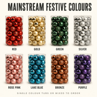 Lot de mini-boules de Noël en gros, décorations de Noël incassables à suspendre, couleurs personnalisées, 3-10 cm, pour décorations de fêtes