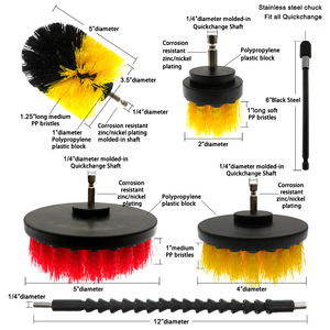 18pcs Drill Cleaning <strong>Brushes</strong> Attachments Set All Purpose <strong>Power</strong> <strong>Scrubber</strong> Electric Car Wash <strong>Brush</strong> for Auto Bathroom Kitchen Clean - Product Image 2