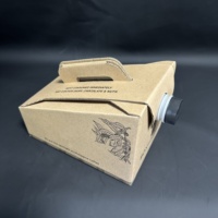 Sacs de café en boîte de 1L, 2L, 3L avec bouchon à vis, distributeur de boissons chaudes, contenants en plastique avec robinet, emballage de jus avec valve