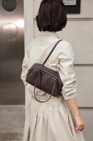 Nouveau sac à bandoulière minimaliste en cuir de vachette pleine fleur, sac Boston de luxe léger et tendance, sac à main décontracté grande capacité, logo personnalisé