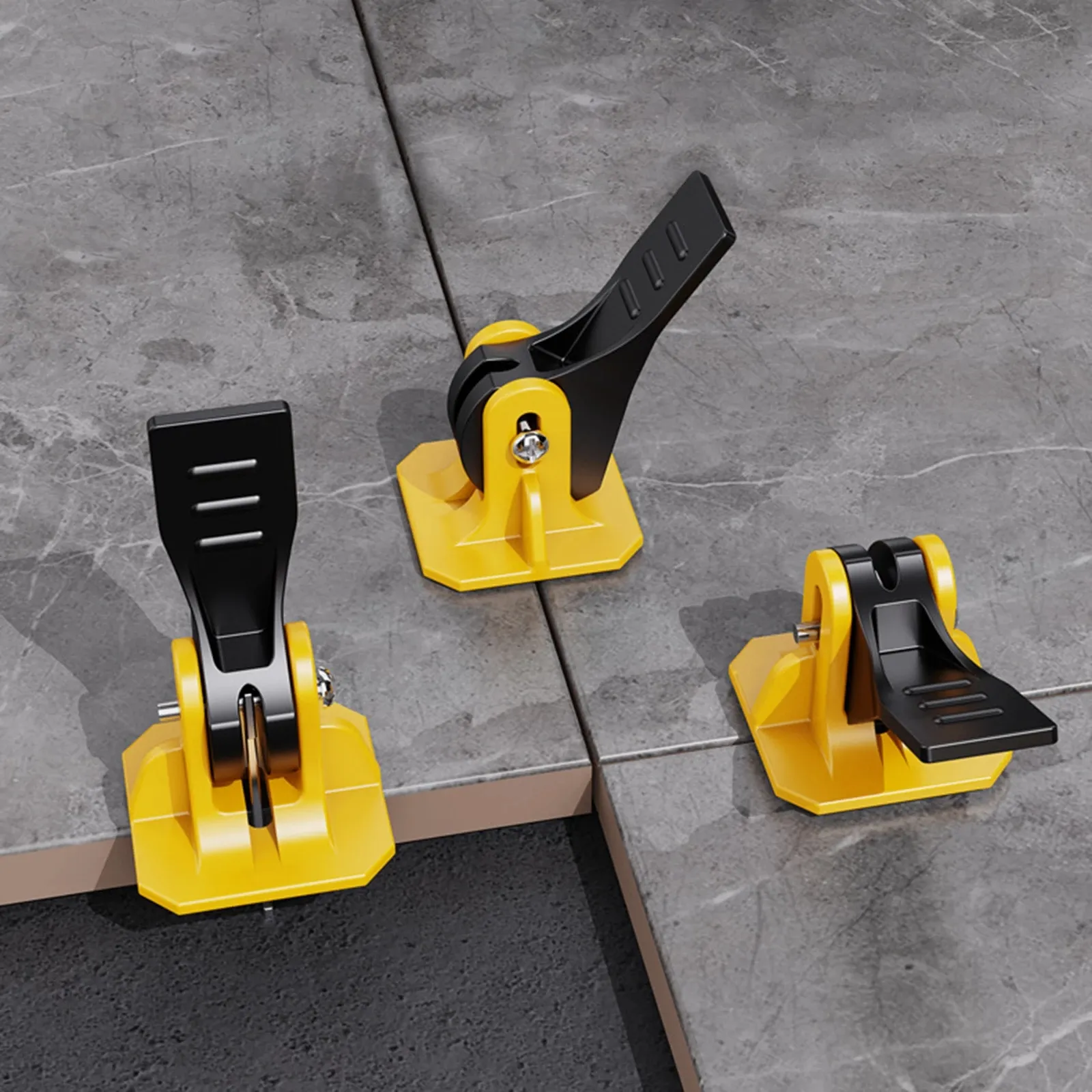 JNZ Porcelain Ceramic Levelers Spacers Set Tile Leveling System Clips Kit for Tile Laying Floor Wall Bricklayer Locator Tools