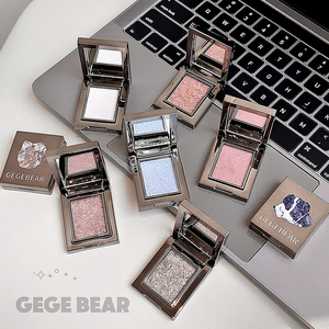 Gege gấu trang điểm màu duy nhất ánh sáng lung linh Eyeshadow sắc tố cao long lanh lấp lánh lâu dài đá quý nhìn Mono Eyeshadow - Product Image 5