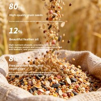 Alimentation pour oiseaux Island Companion : Graines de millet jaune et de tournesol non-OGM pour perruches, pinsons Inca, canaris et oiseaux à peau tigrée, enrichies en vitamines et minéraux.