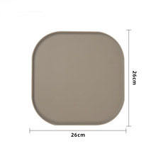 Tapis d'alimentation pour animaux de compagnie de qualité alimentaire antidérapant chien chat bol tapis eau plateau de nourriture tampon d'alimentation napperon étanche Silicone tapis de nourriture pour animaux de compagnie - Product Image 4