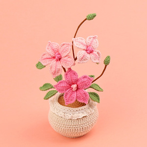 Bouquet de fleurs en fil tissé Cheifferite fait main, fini et prêt à offrir, cadeau de vacances pour les enseignants et les camarades de classe - Product Image 5