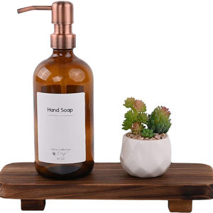 מגש עץ סטנד מעמד החווה בית חדר אמבטיה תפאורה דקורטיבי עץ מסבון בעל צלחת, מסען עץ - Product Image 5