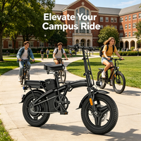 Vélo électrique pliable portable avec amortissement quadruple, récupération d'énergie, design compact, batterie lithium 48V, autonomie 65 km, moyeu arrière