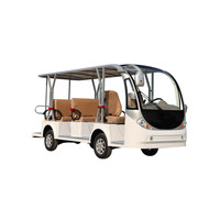 Vente d'usine Bus touristique électrique 11 places avec porte Fabriqué à Shanghai Chine pour les excursions en voiture