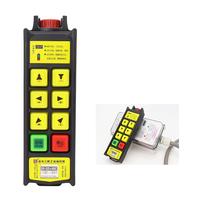 Control Remoto Industrial por Radio SF-2D+4SC, 2 Velocidades Dobles + 4 Velocidades Individuales, Botón de Paro de Emergencia, IP67, CE, para Grúa Puente