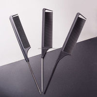 Peigne en métal pour queue de Rat, peigne en plastique pour Salon de coiffure