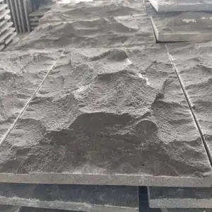 Mashroomed Hainan Basalt Black Color Kerb 150 X 300 Granite
