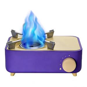Réchaud miniature portable de haute qualité Zunck en acier inoxydable intégré de type carte, adapté à une utilisation dans les cuisines de camping - Product Image 1
