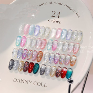 4 Colors <b>Sequin</b> UV Nail Gel Set 15ml TPO HEMA Free Glitter Soak Off LED Nail Salon Special Nail <b>Art</b> Gel Polish Kit - Product Image 2